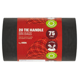 ASDA 20 Tie Handle Bin Bags 75 Litres - McGrocer