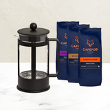 Bodum Cafetière Starter Pack Whole Bean Coffee Maker Set Large