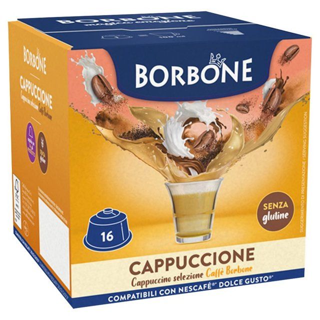 Caffe Borbone Cappuccino Dolce Gusto Compatible Capsules 16 per pack
