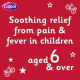 Calpol SixPlus Sugar & Colour Free Suspension Sachets Strawberry 6+ Years 12 x 5ml