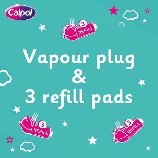 Calpol Vapour Plug & Nightlight + 3 Refill Pads Lavender & Chamomile