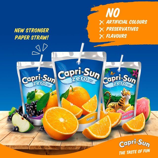 Capri Sun Orange Zero 4 x 200ml
