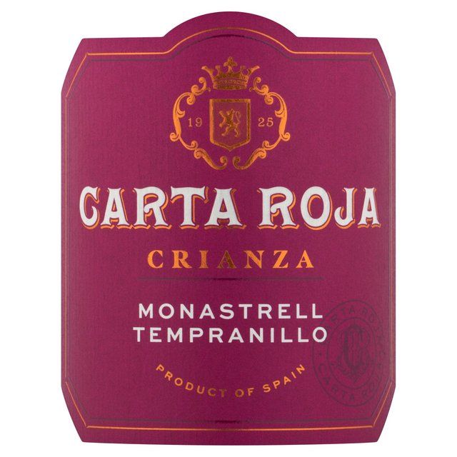Carta Roja Crianza Tempranillo 75cl