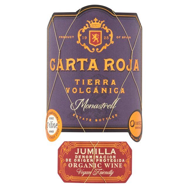 Carta Roja Volcanica Organic Monastrell 75cl