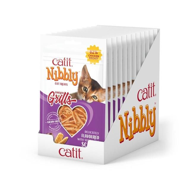 Catit Nibbly Grills Chicken & Scallop Cat Treat 30g
