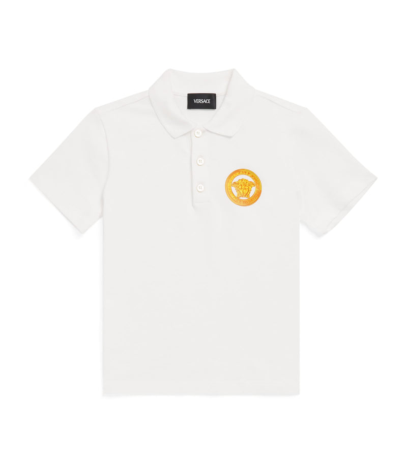 Versace Kids Cotton Piqué Medusa Polo Shirt 6-14 years (British brand)