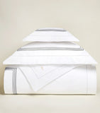 Egyptian Cotton Boudoir Pillowcase with Triple-Embroidered Stripe 30cm x 40cm