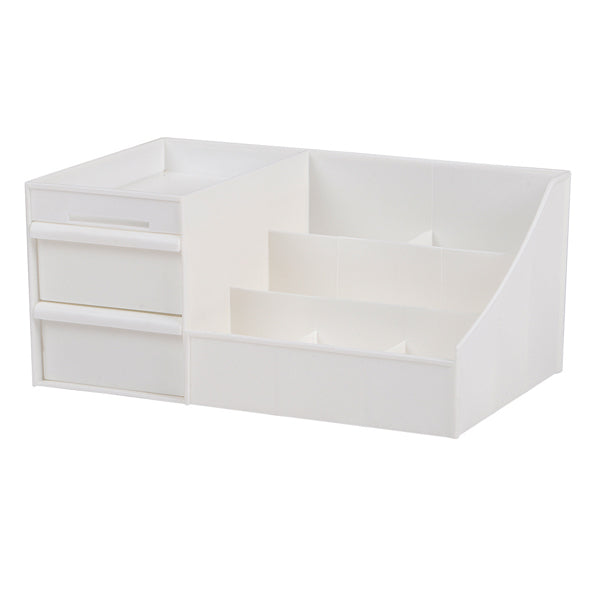 Livingandhome Plastic Makeup Storage Box Large 32.3cm W, UK version