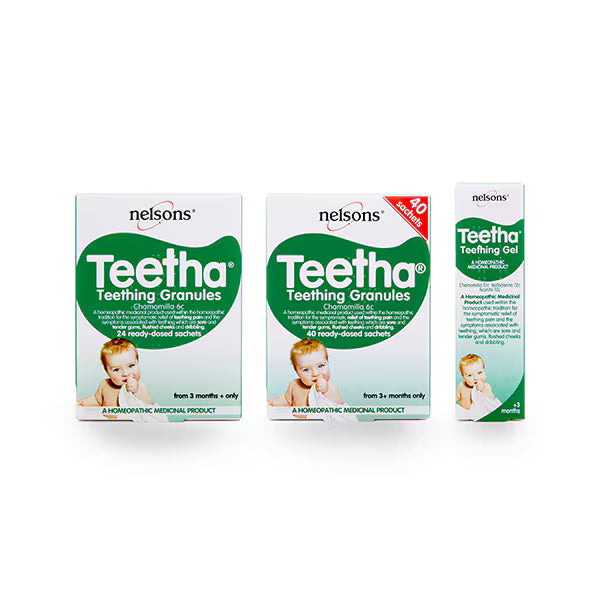 Nelsons Teetha Teething Gel 15g, imported from the UK