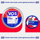 VO5 Matt Hair Clay Styling Product 75ml (British brand)