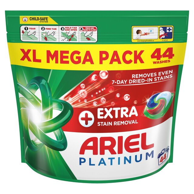 Ariel Platinum Stain Removal All-in-1 Pods Washing Capsules 44 Washes 44 per pack - McGrocer