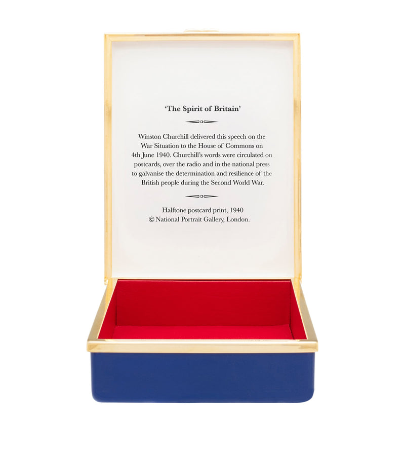 Halcyon Days Enamel Sir Winston Churchill Box