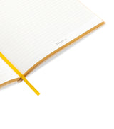 A5 Notebook with Printed Textile Cover, Gold-Tone Edges, and Eco-Friendly Paper