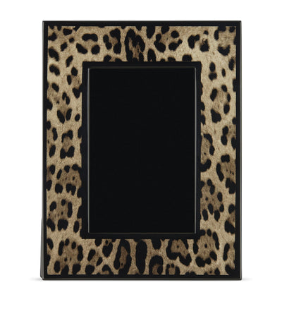 Dolce&Gabbana Casa Lacquered Wood Leopardo Photo Frame (8.7 x 6.7)