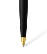 Luxury Ballpoint Pen with Palladium Detailing and Blue Resin Cabochon