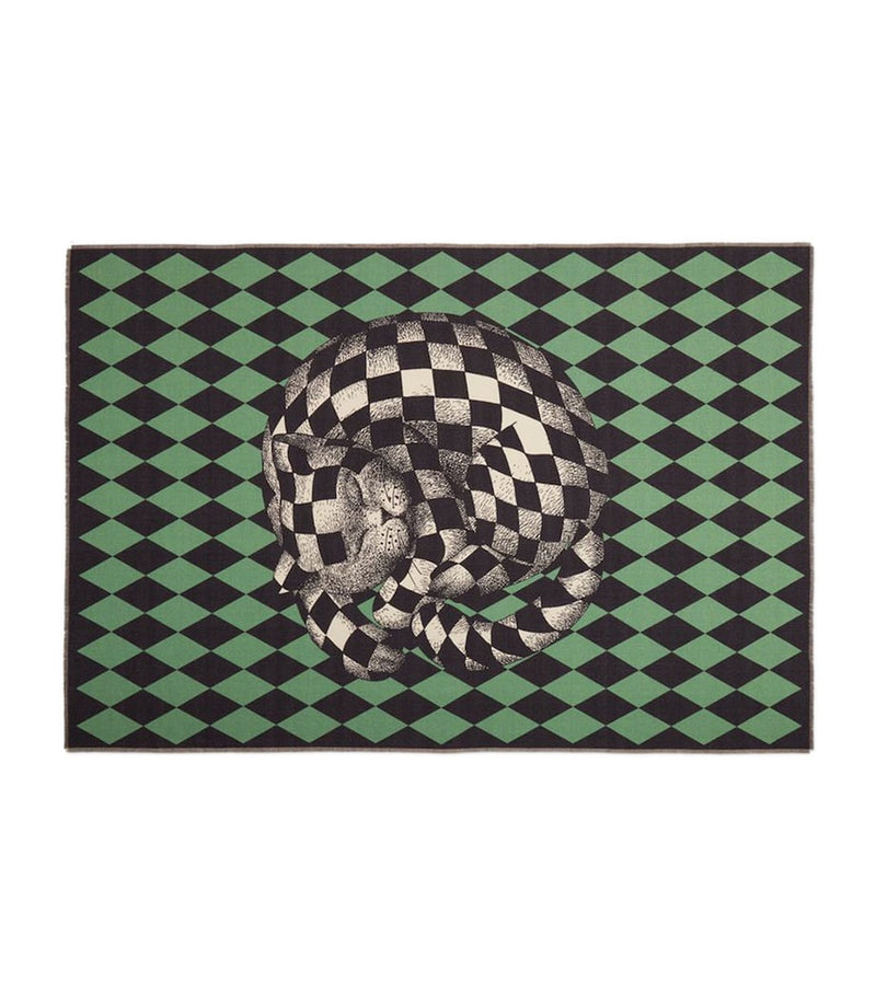 Fornasetti Plaid High Fidelity Losanghe Throw (140cm x 200cm)