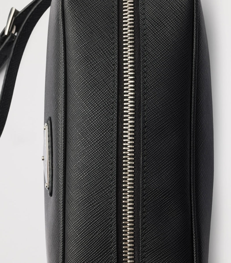 Prada Saffiano Leather Triangle Pouch