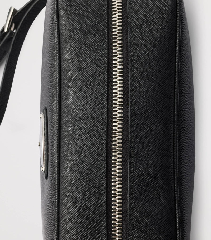 Prada Saffiano Leather Triangle Pouch