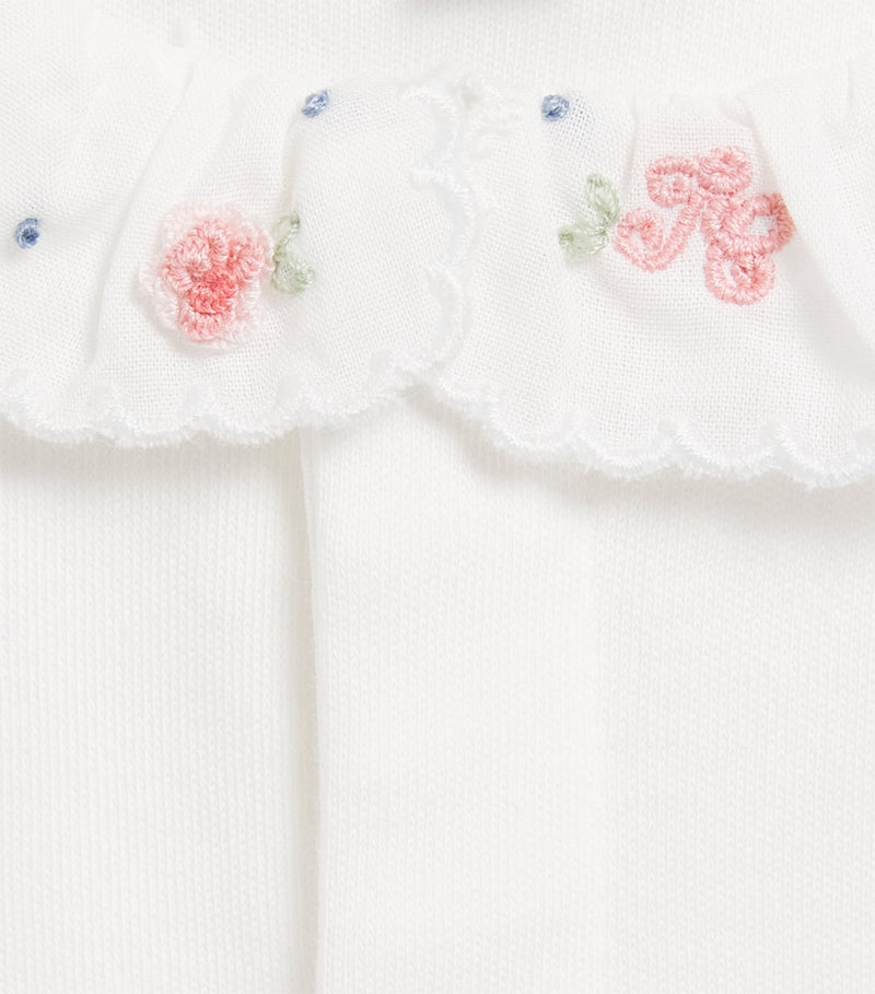 Tartine et Chocolat cotton floral-detail bodysuit for 1-24 months (British brand)