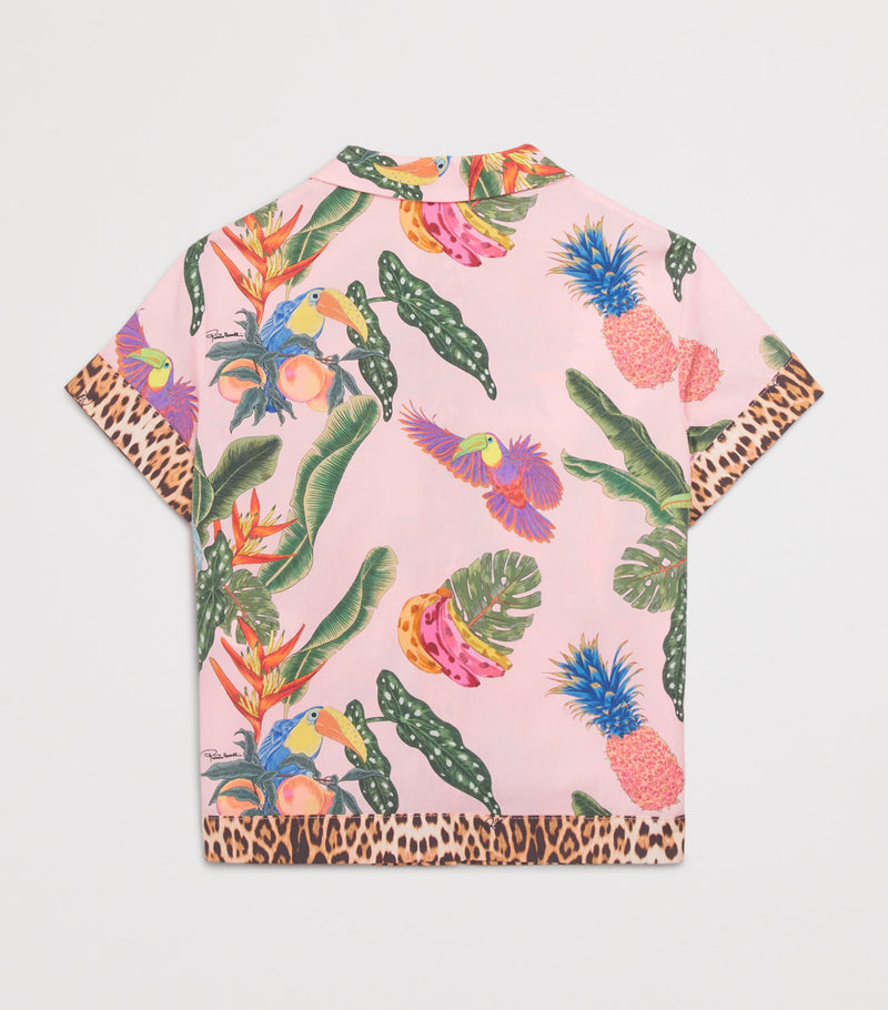 Roberto Cavalli tropical print shirt 4-14 years, imported from the UK