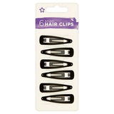 Superdrug Snap Hair Clips Black X6 GOODS Superdrug