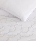 Yves Delorme double duvet cover in organic cotton sateen with scalloped trims, 200cm x 200cm (British brand)