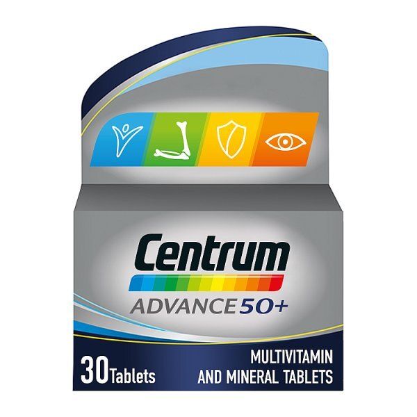Centrum Advance 50+ Multivitamins & Minerals - 30 Tablets