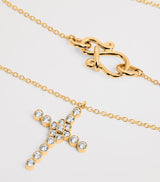 Yellow Gold and Diamond Fleur de Belle Pendant Necklace