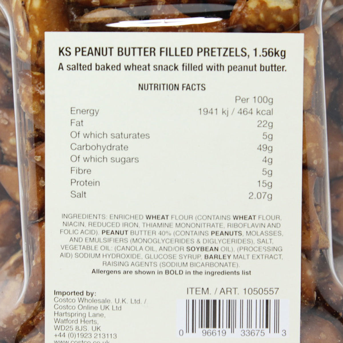 Kirkland Signature Peanut Butter Filled Pretzel Nuggets, 1.56kg - McGrocer