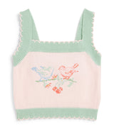 Gingersnaps Cotton Intarsia Bird Top for Toddlers 6-36 Months