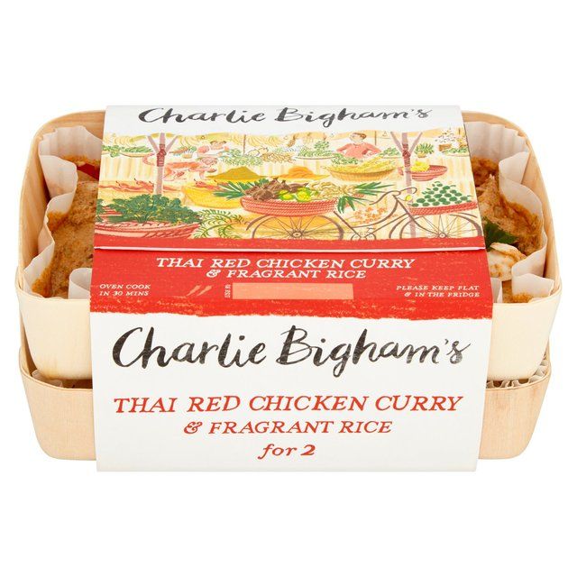 Charlie Bigham's Thai Red Chicken Curry & Fragrant Rice for 2 835g
