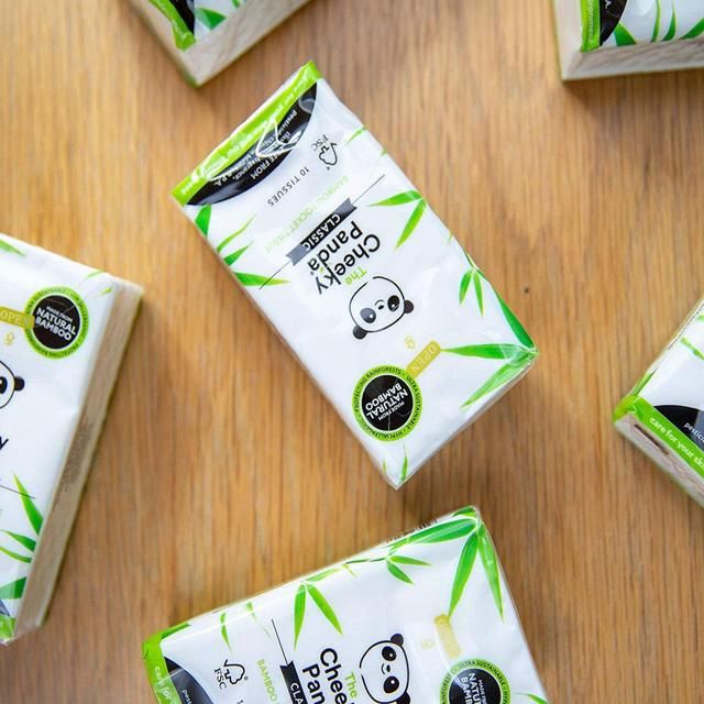 Cheeky Panda Natural Bamboo Pocket Tissue 8 x 10 per pack