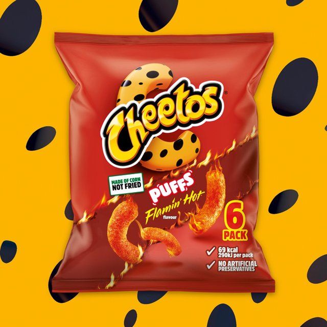 Cheetos Puffs Flamin' Hot Multipack Snacks 6 per pack
