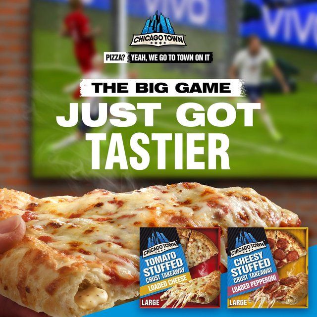 Chicago Town Takeaway Cheesy Stuffed Crust Cheese Large Pizza 630g