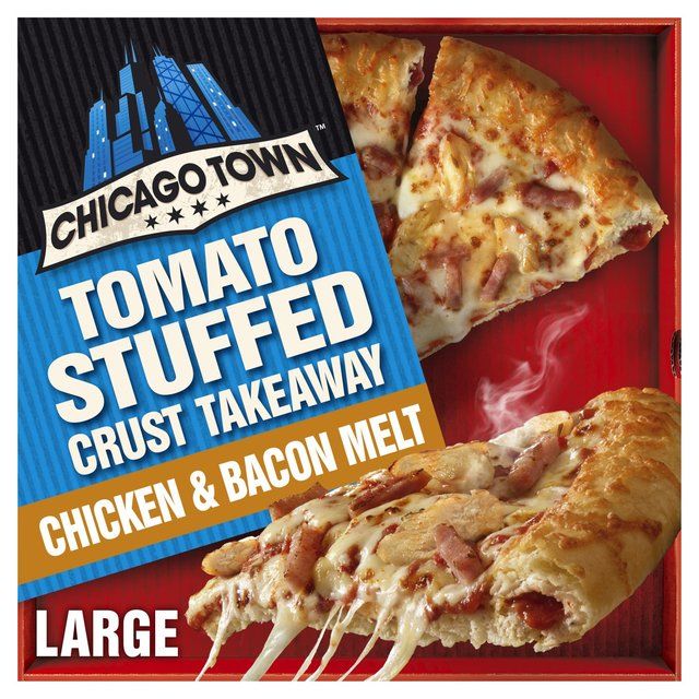 Chicago Town Takeaway Stuffed Crust Chicken & Bacon Large Pizza 640g