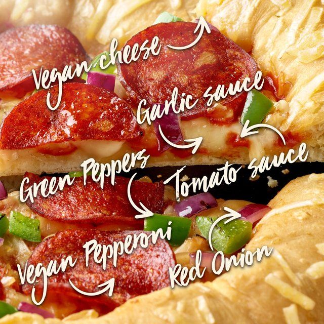 Chicago Town Takeaway Vegan Stuffed Crust Peppernoni Medium Pizza 493g