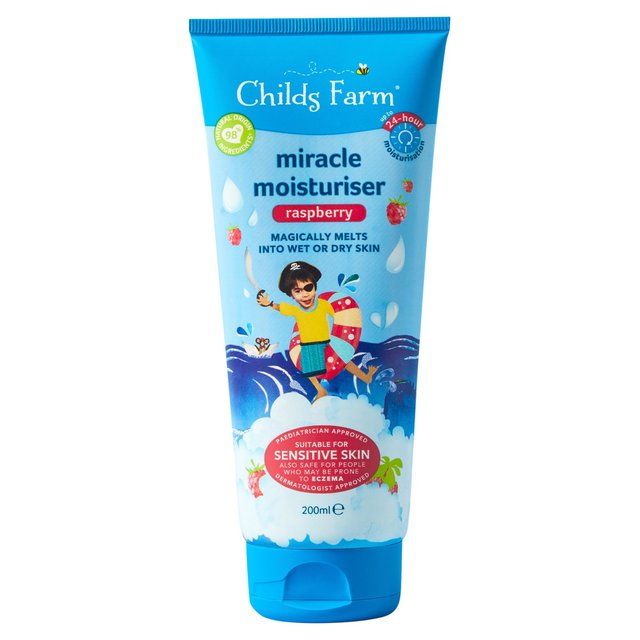 Childs Farm Miracle Moisturiser Wet Skin Raspberry 200ml