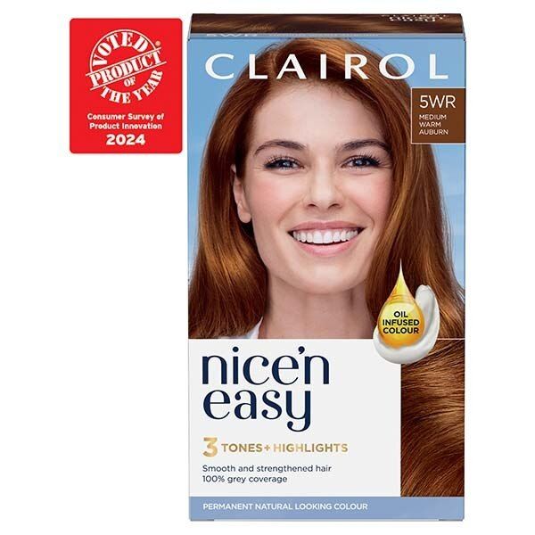Clairol Nice'n Easy Hair Dye SB1 Ultra Light Beach Blonde 5WR Medium Warm Auburn