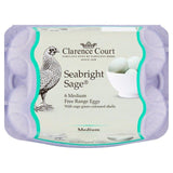 Clarence Court Free Range Seabright Sage Eggs 6 per pack