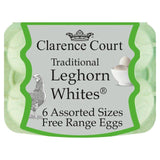 Clarence Court Leghorn Free Range White Assorted Eggs 6 per pack