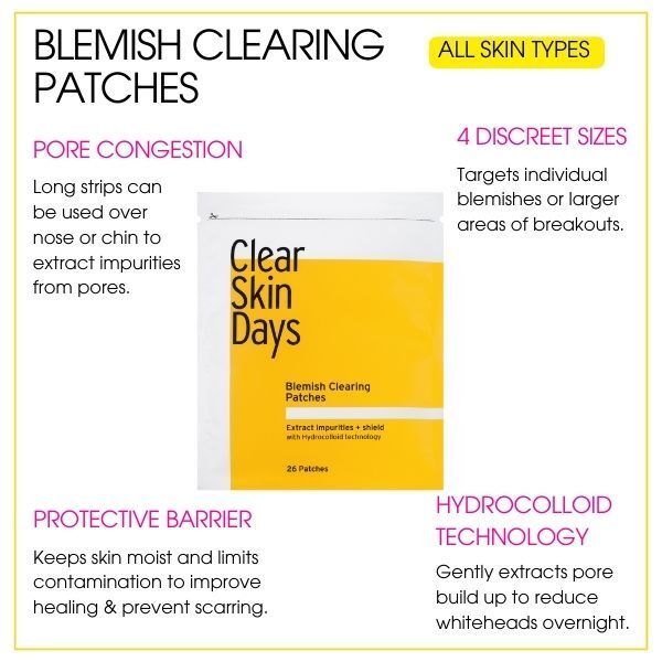 Clear Skin Days Hydrocolloid Blemish Patches 52 patches