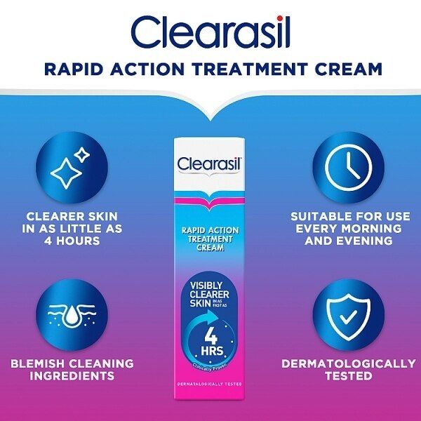 Clearasil Rapid Action Spot Treatment Face Cream 25ml