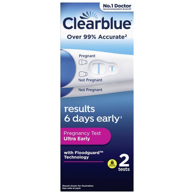 Clearblue Visual Early Detection Pregnancy Test 2 per pack