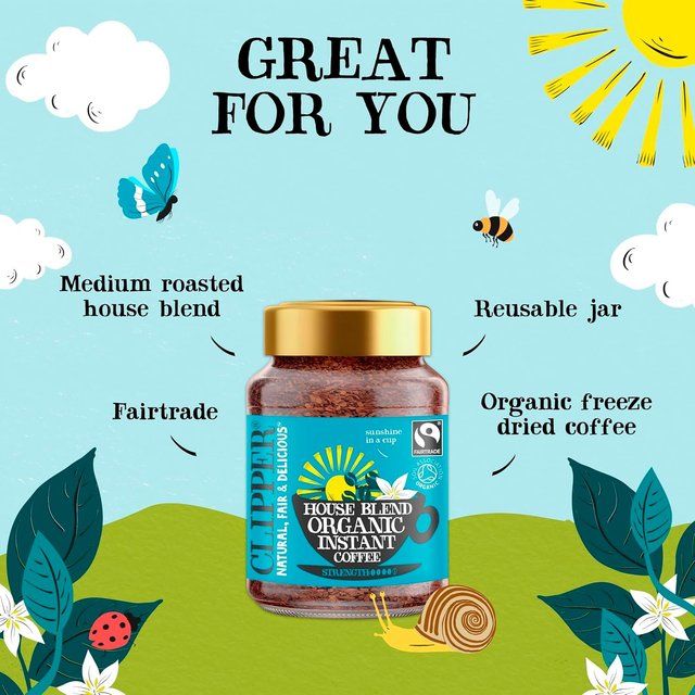 Clipper Fairtrade House Blend Organic Coffee 100g