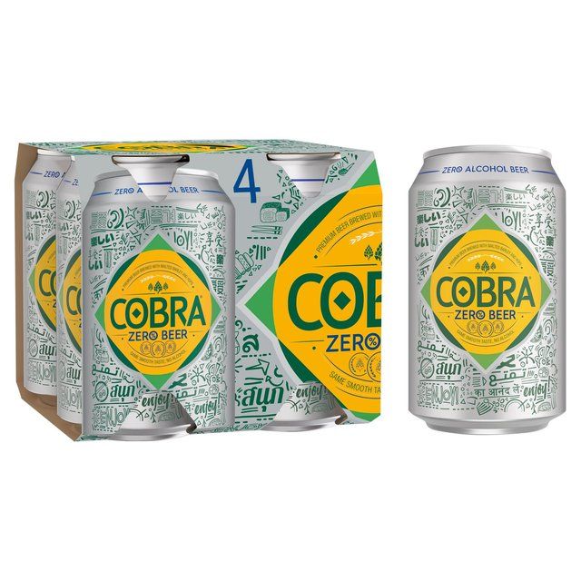 Cobra Zero Premium Alcohol Free Beer 4 x 330ml
