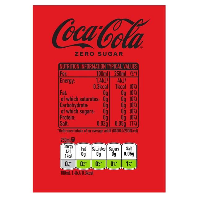 Coca-Cola Zero Sugar 4 x 250ml