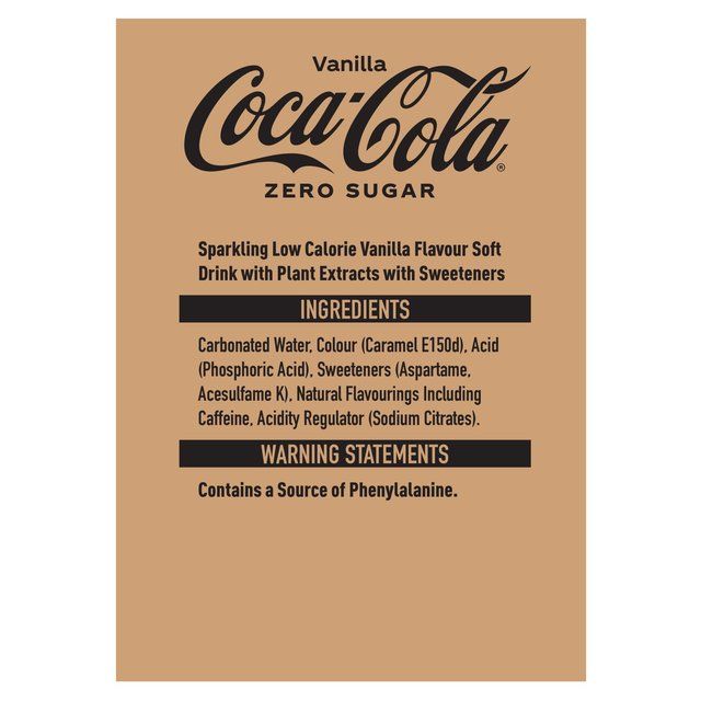 Coca-Cola Zero Sugar Vanilla 8 x 330ml