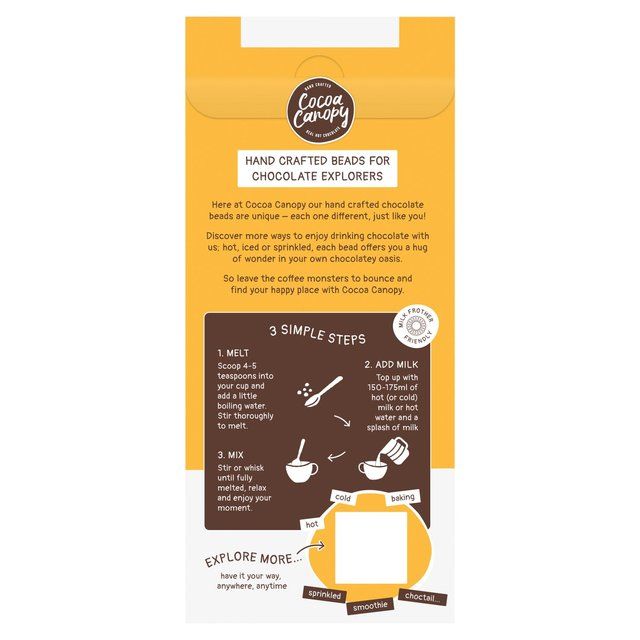 Cocoa Canopy Salted Caramel Crafted Hot Chocolate Beads 225g