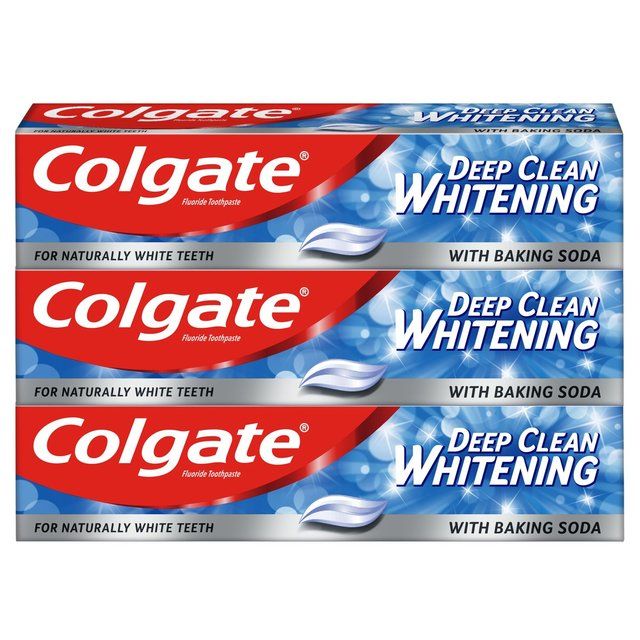 Colgate Deep Clean Whitening with Baking Soda Toothpaste 3 x 75ml