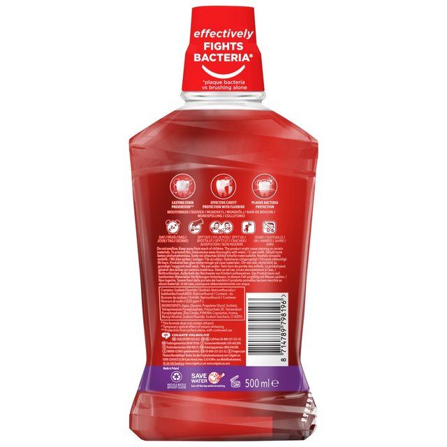 Colgate Max White Expert Whitening Mouthwash Alcohol Free 500ml 500ml